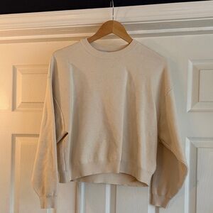 Zara Cream Crew Neck Sweater